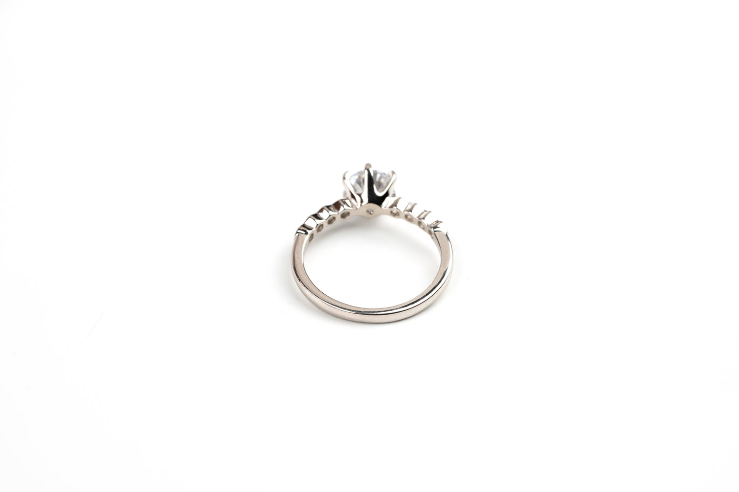 Tranquil Silver Solitaire Ring