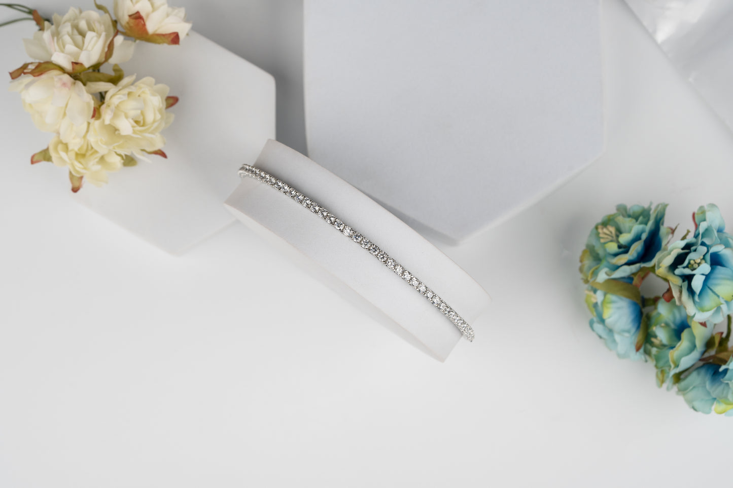 Classic Silver Tennis Bracelet