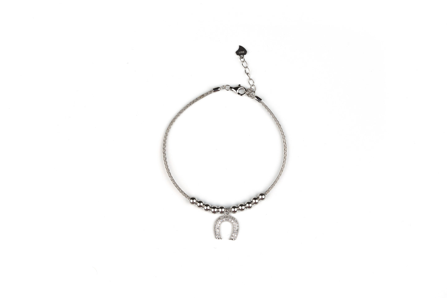 Silver U-Shaped Kada Bracelet