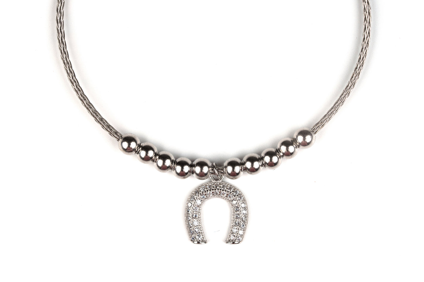 Silver U-Shaped Kada Bracelet