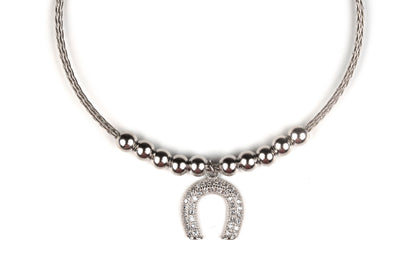 Silver U-Shaped Kada Bracelet