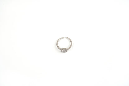 Silver Solitaire Ring