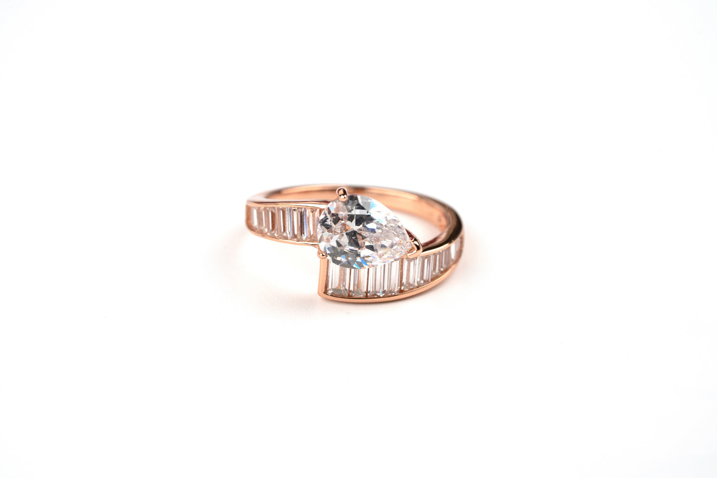 Rose Radiance Solitaire  Ring