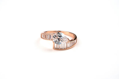 Rose Radiance Solitaire  Ring