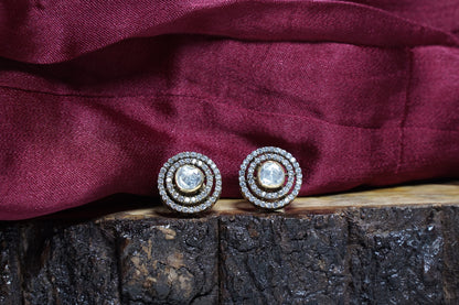 Round Polki Studs