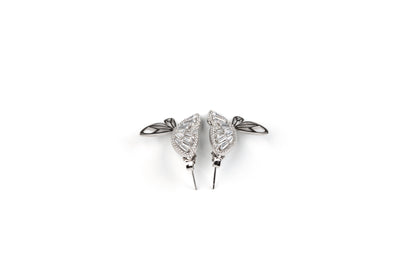 Silver Butterfly Earrings