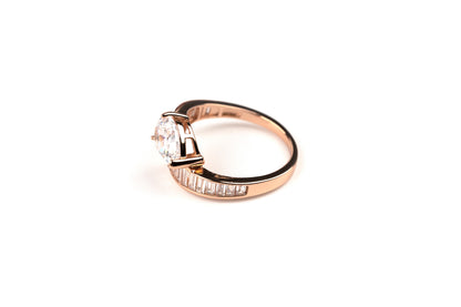 Rose Radiance Solitaire  Ring