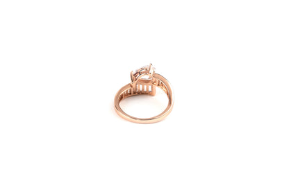 Rose Radiance Solitaire  Ring