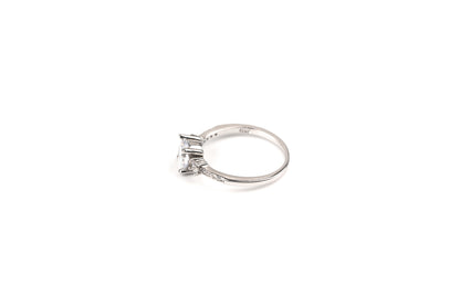 Silver Essence Solitaire Ring