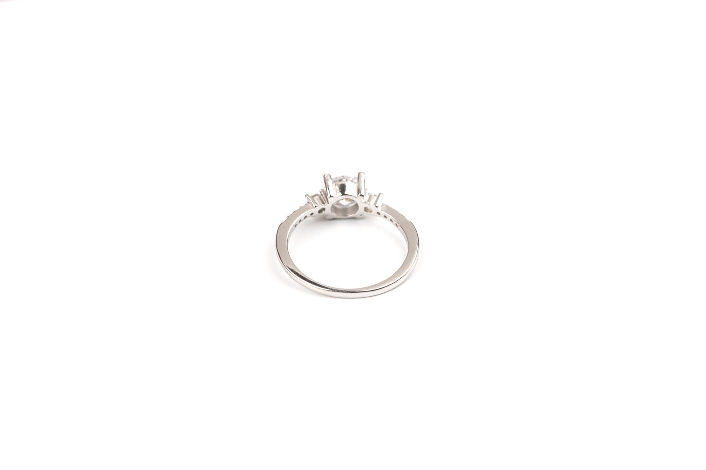 Silver Essence Solitaire Ring