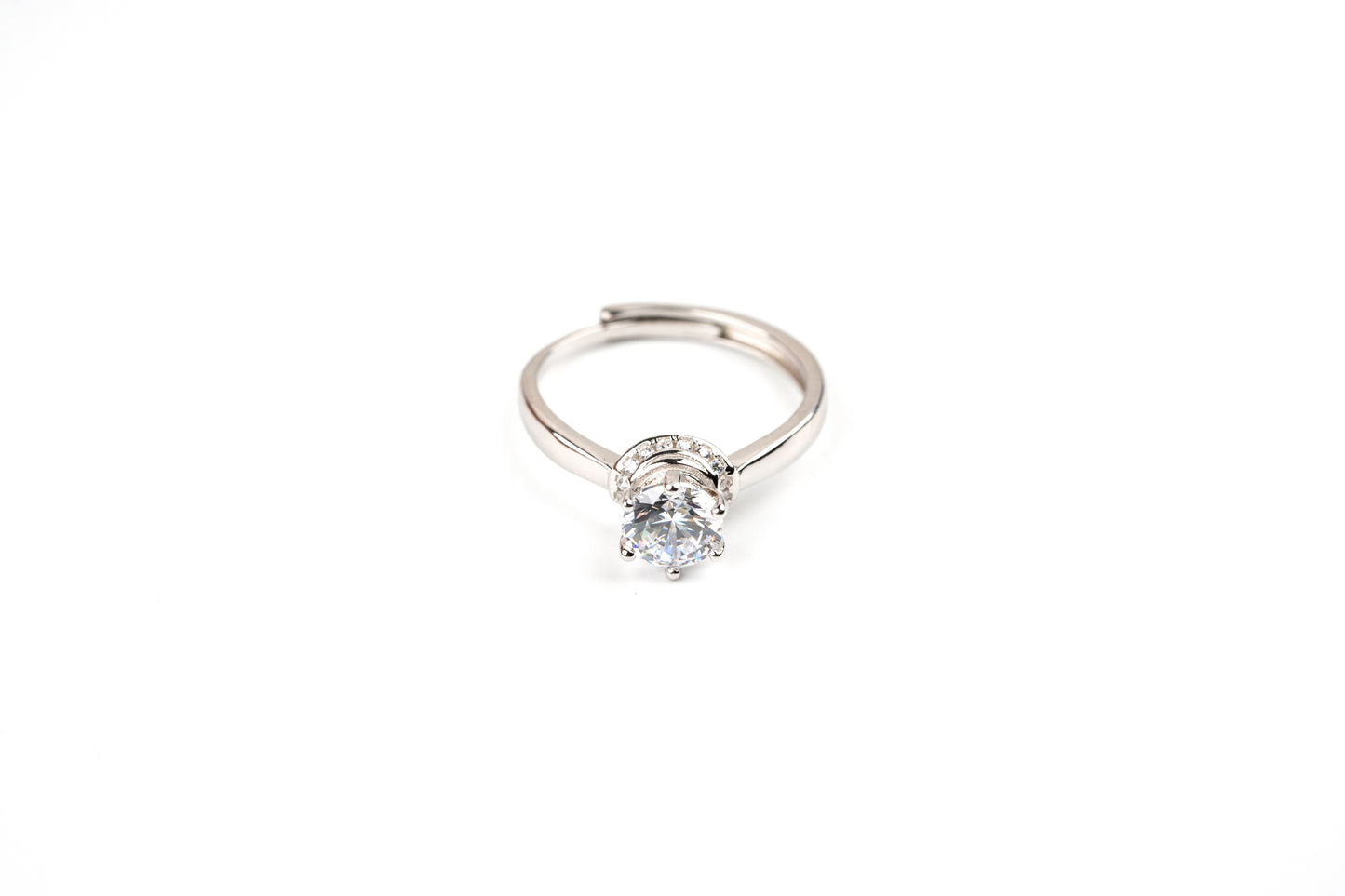 Moonlight Solitaire ring