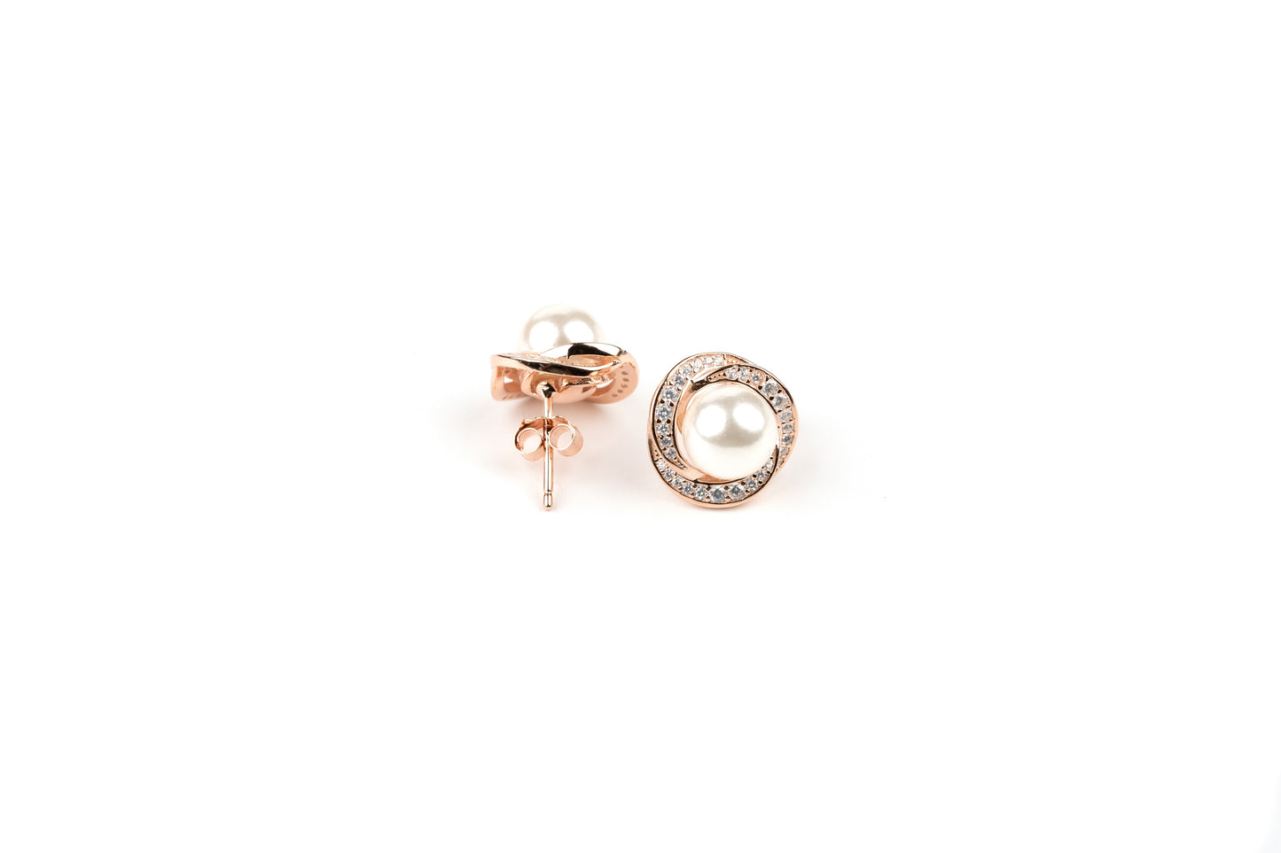 Rose Glow Pearl Studs