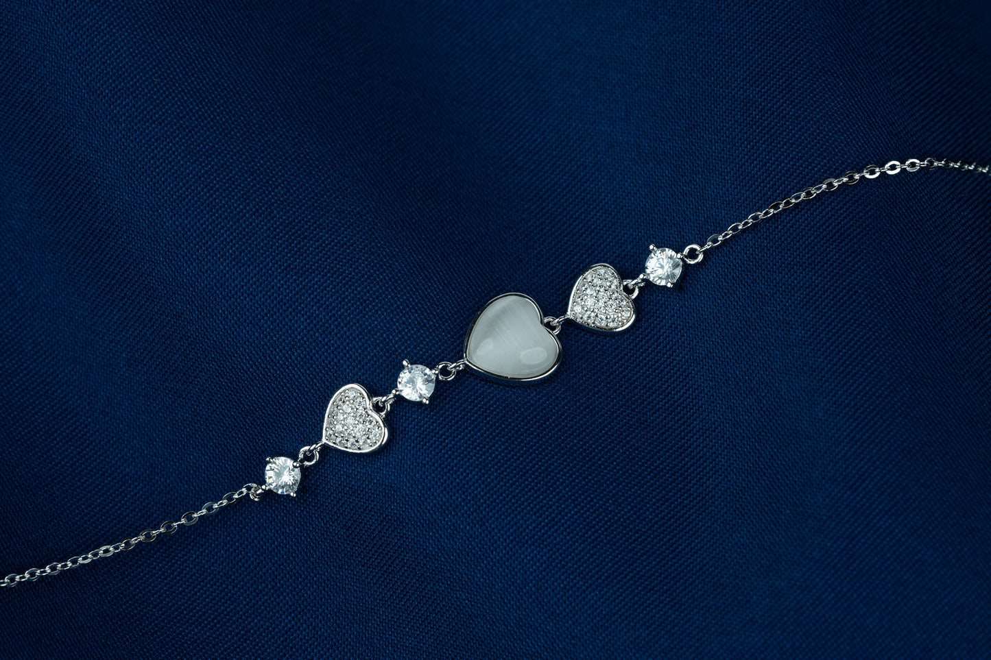 MOP Heartstone Bracelet