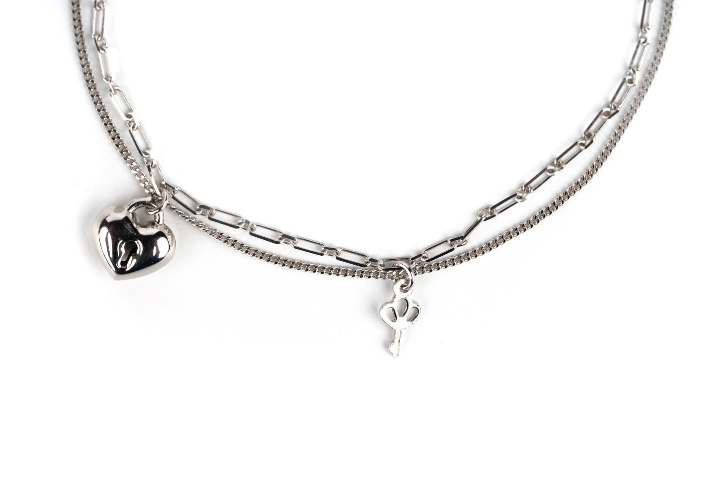 Heartfelt Lock Duo Bracelet