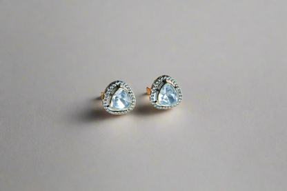 Moissanite Radiance Triangle Earrings