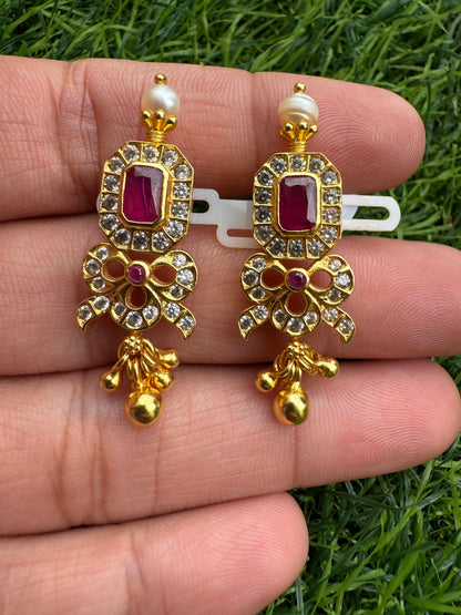 Empress Ruby Kundan Earrings