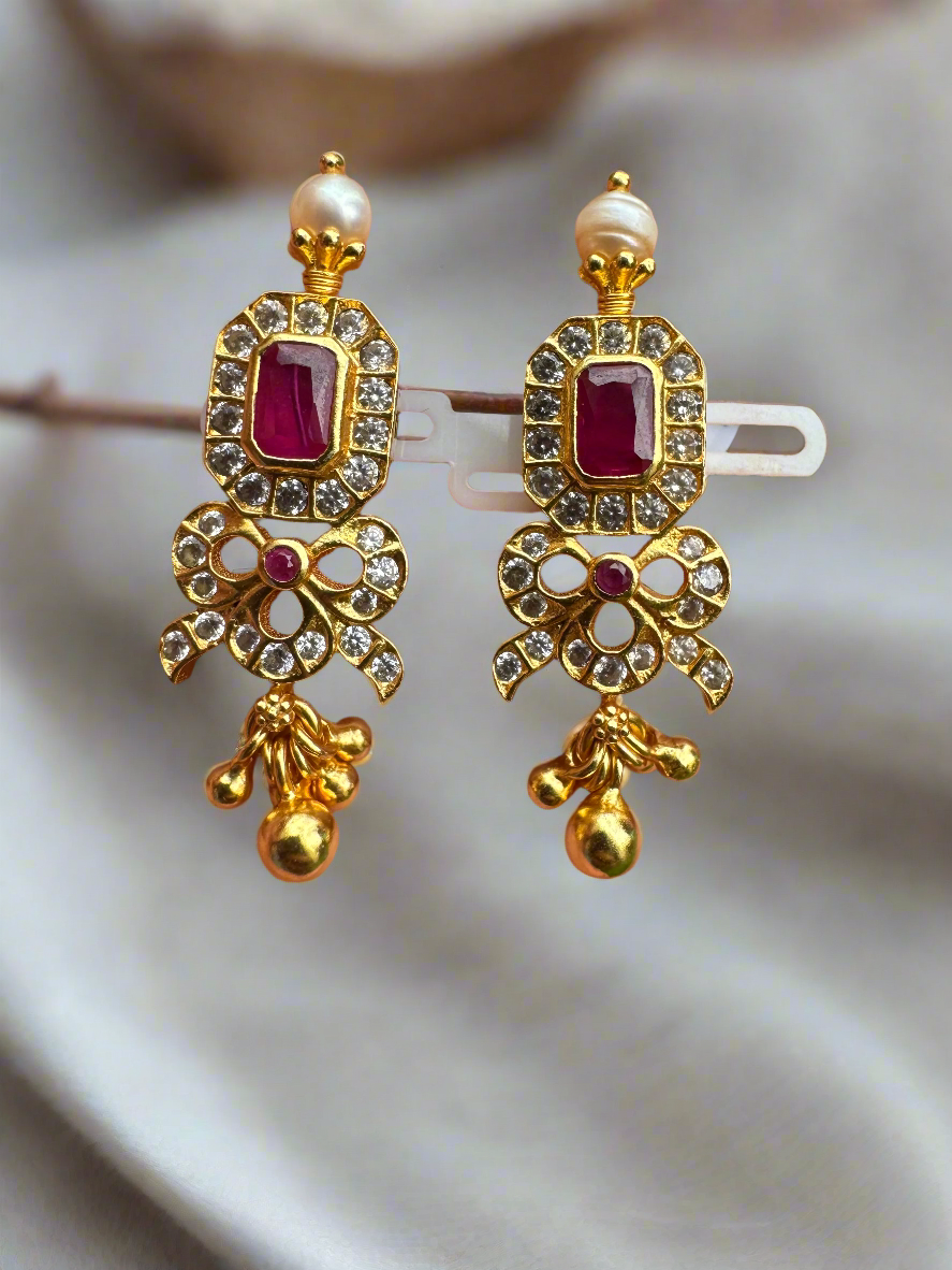 Empress Ruby Kundan Earrings