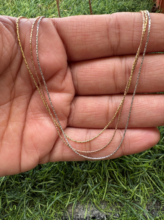 Triple Strand Silver Elegance Chain