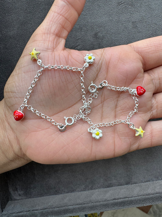 Starry Berry Anklet