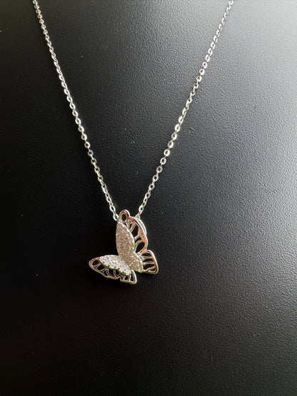 Radiant Butterfly Charm Pendant