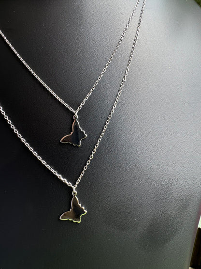 Dual Butterfly Grace Necklace