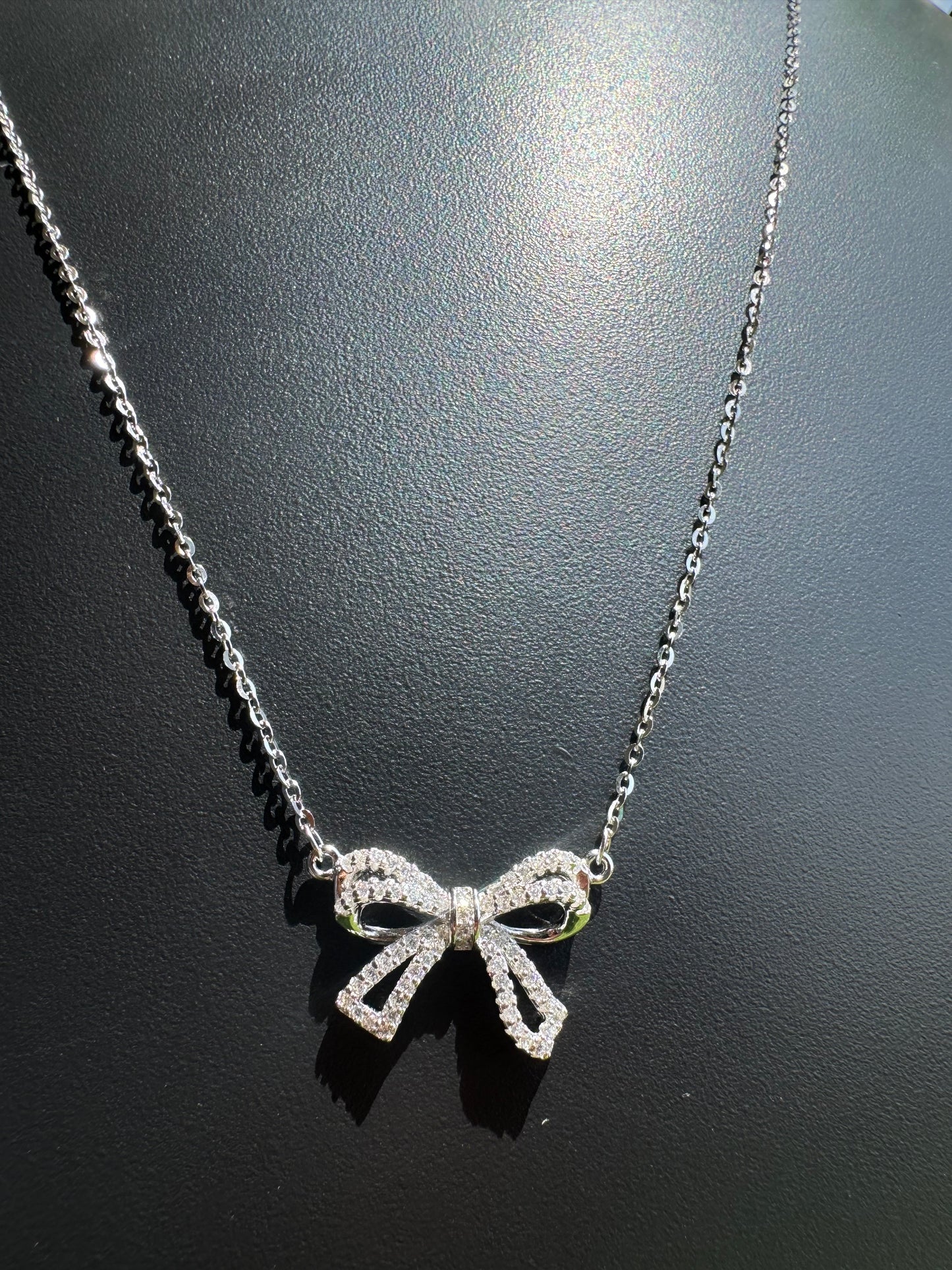 Sparkling Bow Pendant