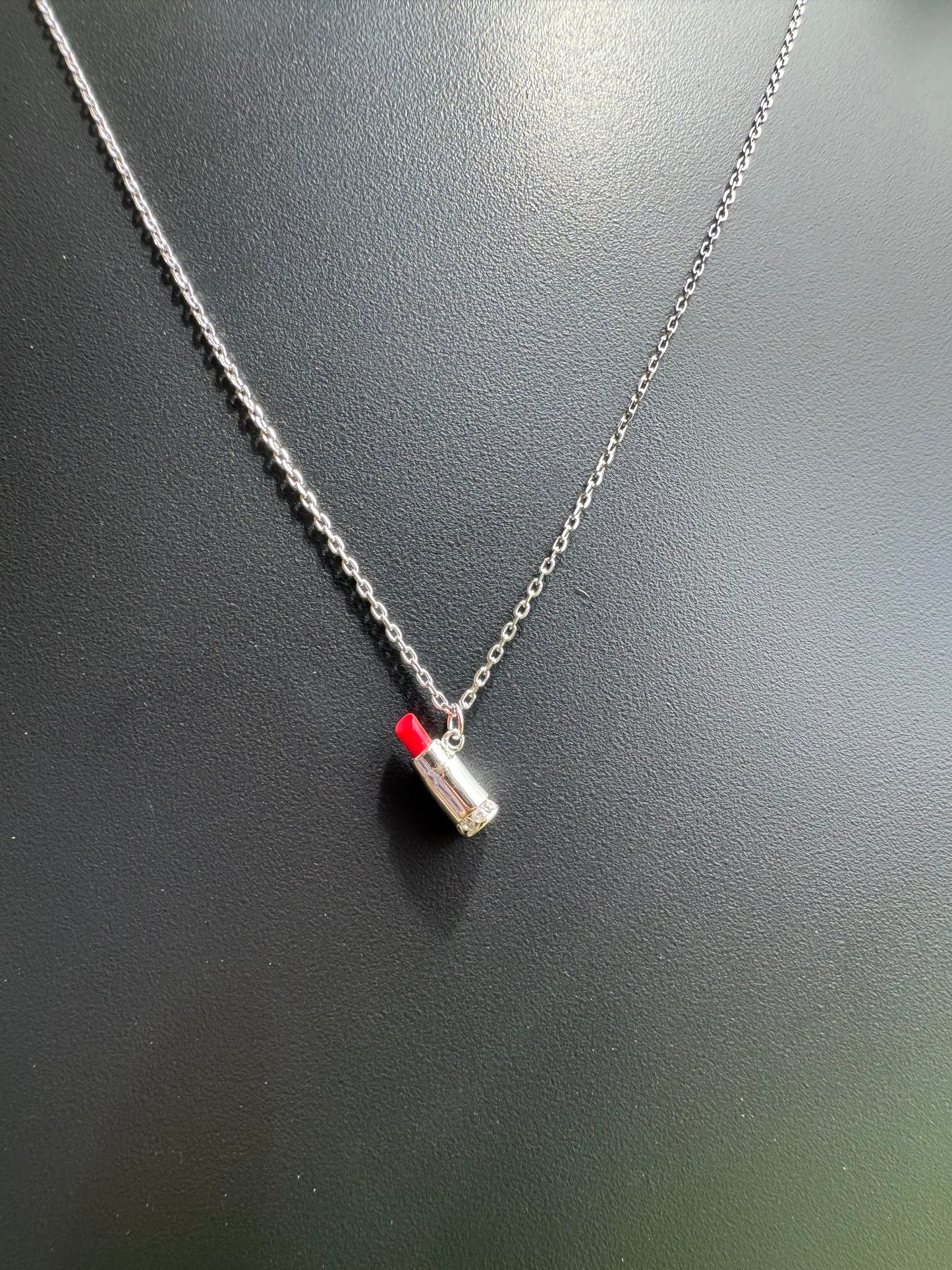 Sterling Silver Lipstick Pendant