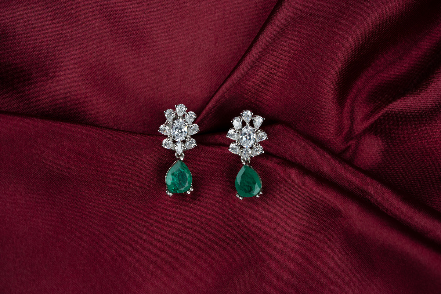 Enchanted Emerald Cascade Earrings