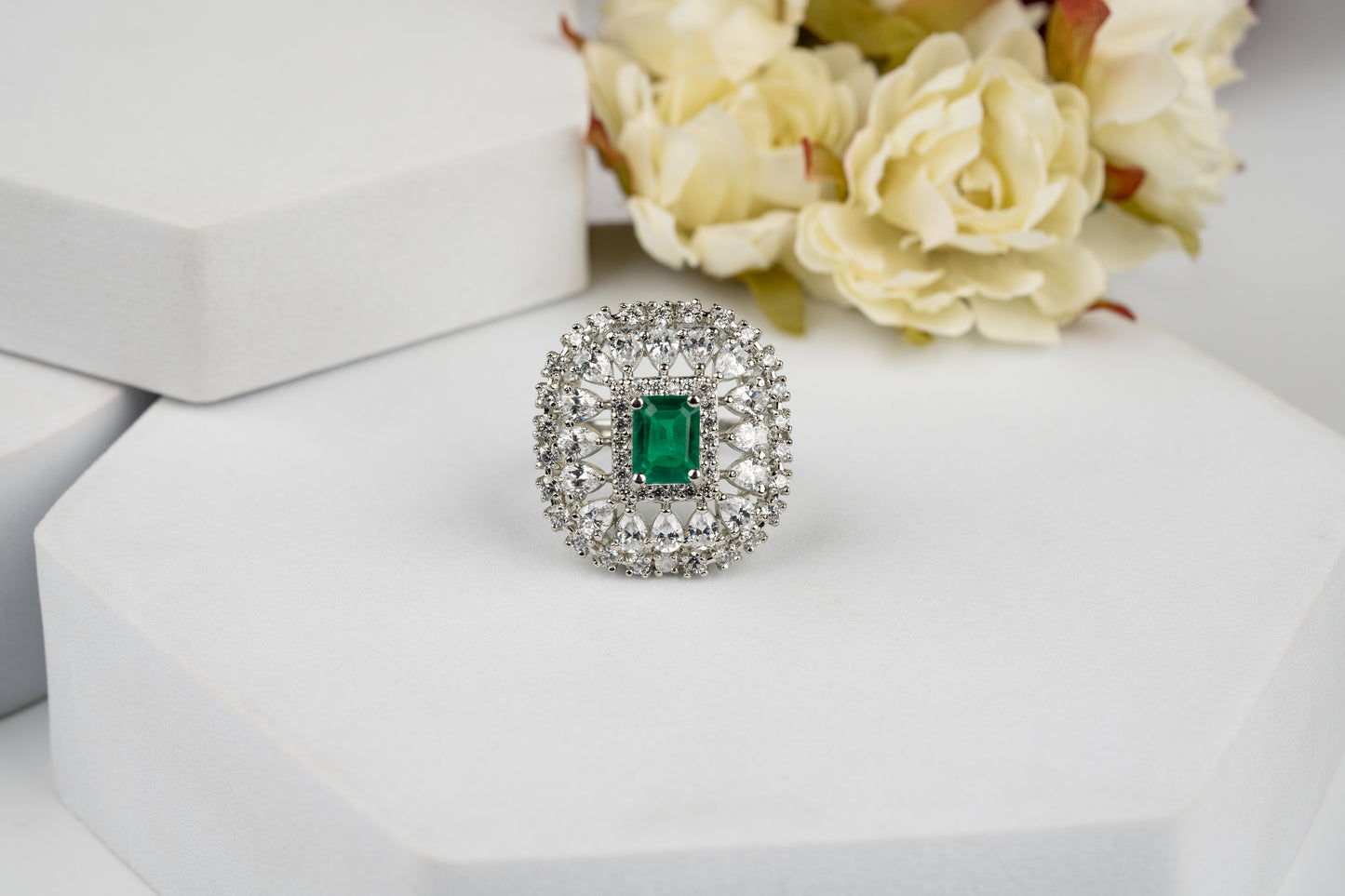 Emerald Statement Ring