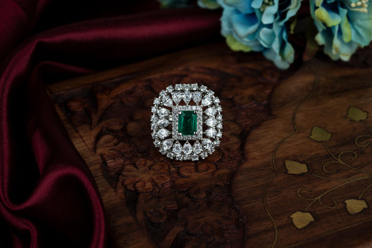 Emerald Statement Ring