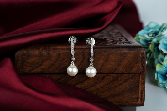 Bohemian Pearl Drop Earrings