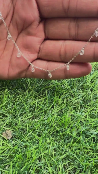 Pure Elegance Silver Crystal Necklace